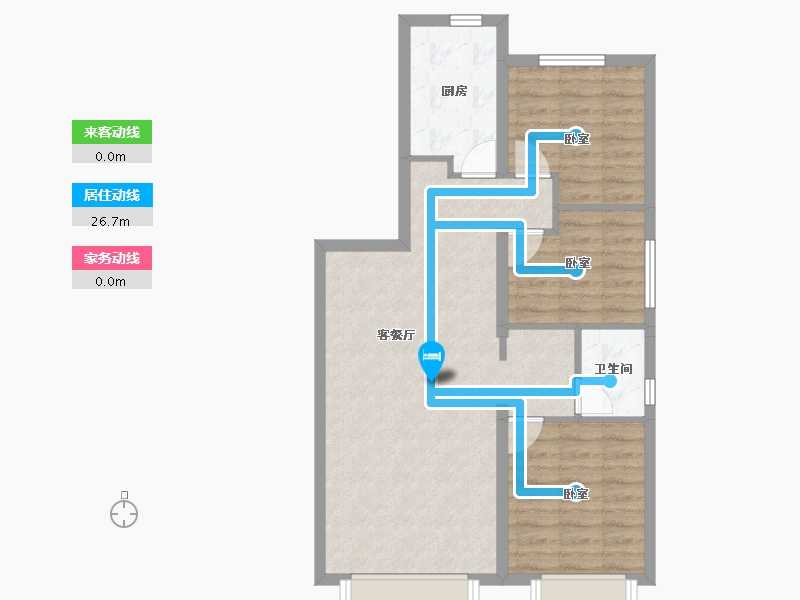 新疆维吾尔自治区-乌鲁木齐市-广汇·御锦城-72.01-户型库-动静线