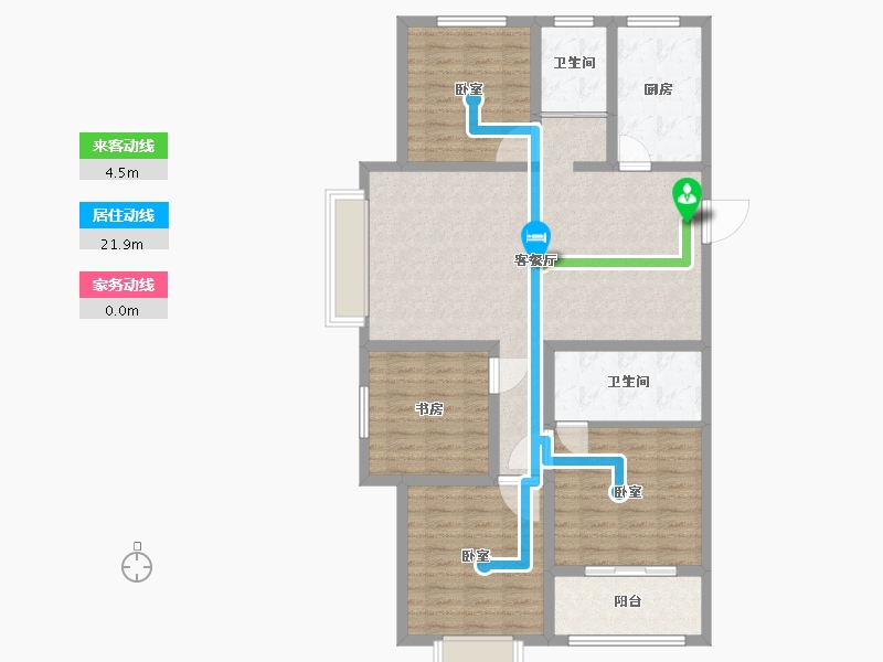 山东省-聊城市-锦绣翡翠城-109.01-户型库-动静线