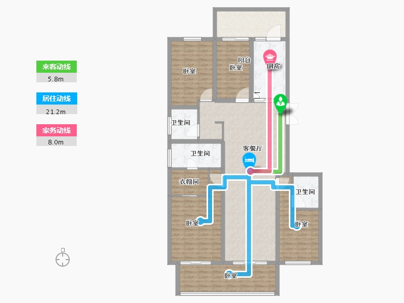 河南省-郑州市-名门翠园-138.40-户型库-动静线