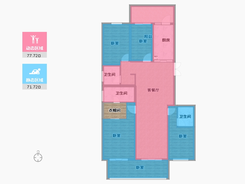 河南省-郑州市-名门翠园-138.40-户型库-动静分区