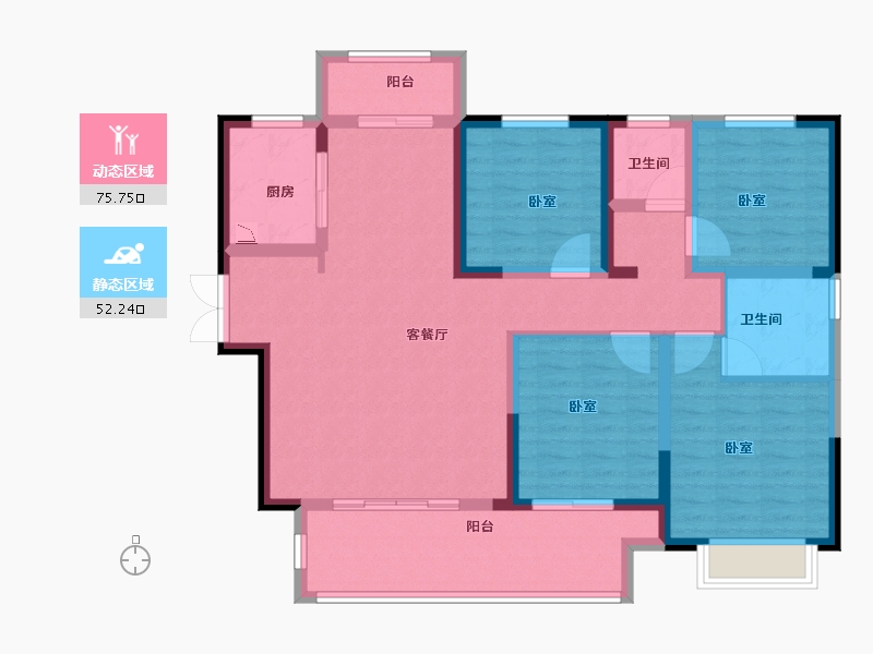 河南省-洛阳市-建业熙和府-114.00-户型库-动静分区