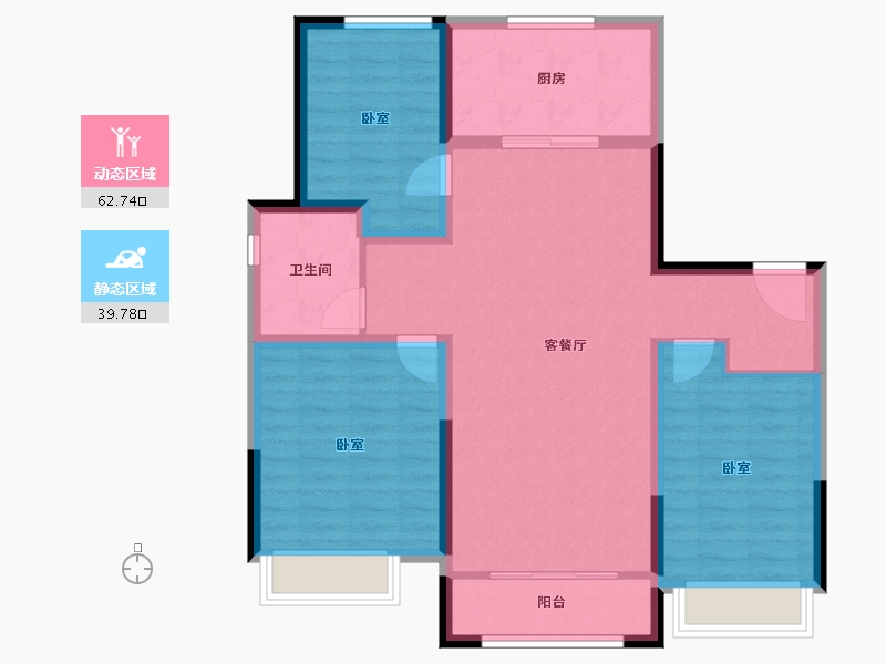 山东省-济南市-济南中麓府-91.99-户型库-动静分区