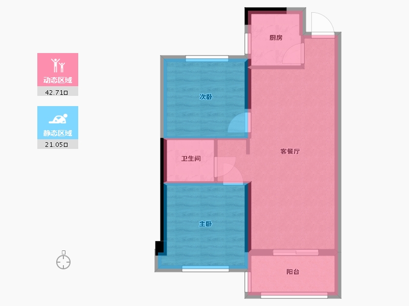 福建省-福州市-金辉优步悦山-57.00-户型库-动静分区