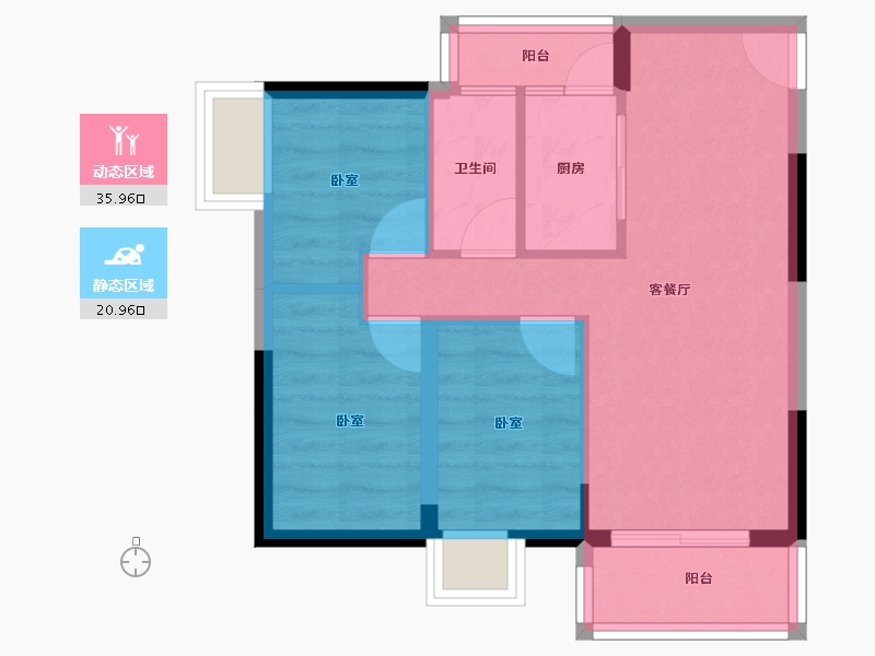 河南省-洛阳市-美景嘉园-50.33-户型库-动静分区