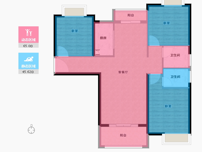 福建省-泉州市-学府公园-100.00-户型库-动静分区