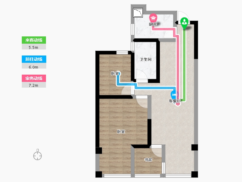 山东省-烟台市-永达福源里-63.00-户型库-动静线