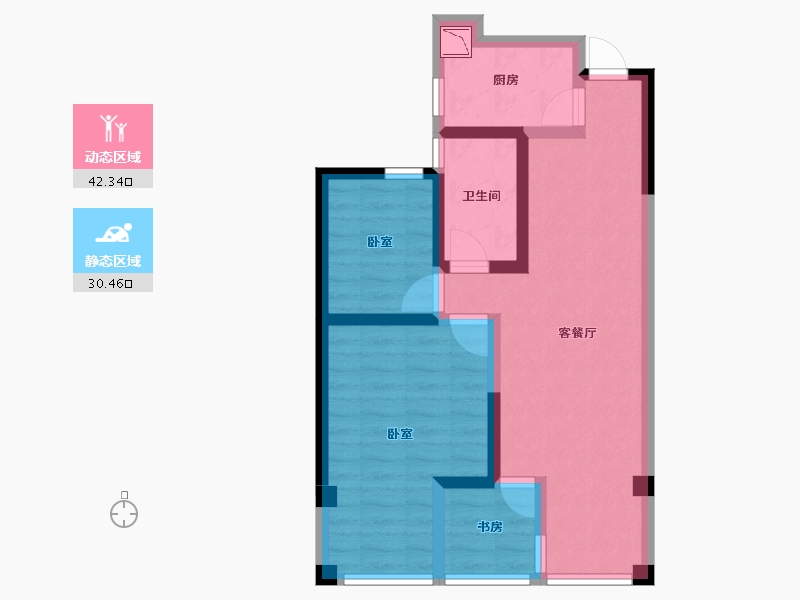 山东省-烟台市-永达福源里-63.00-户型库-动静分区