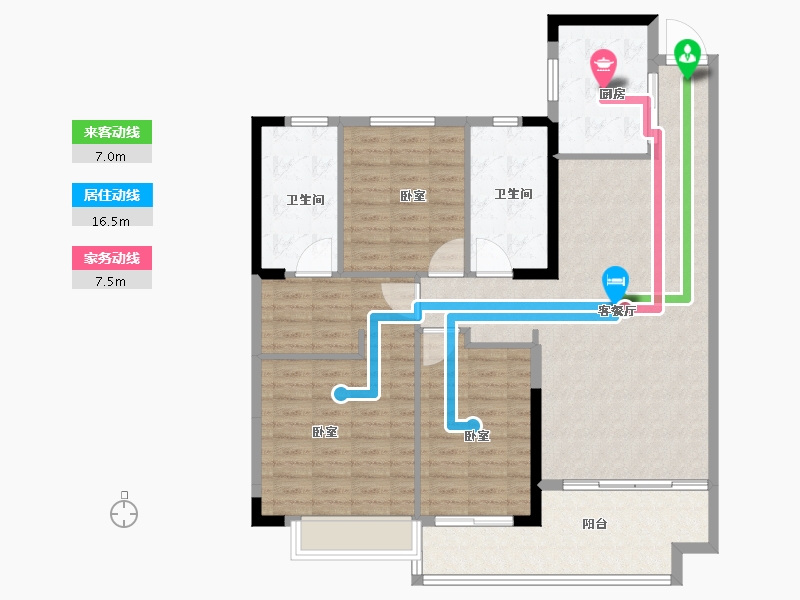 河南省-安阳市-林州恒大悦府-118.27-户型库-动静线