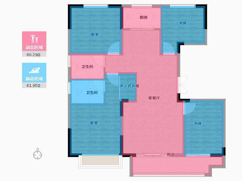 河南省-洛阳市-洛阳建业鸾州府-110.00-户型库-动静分区