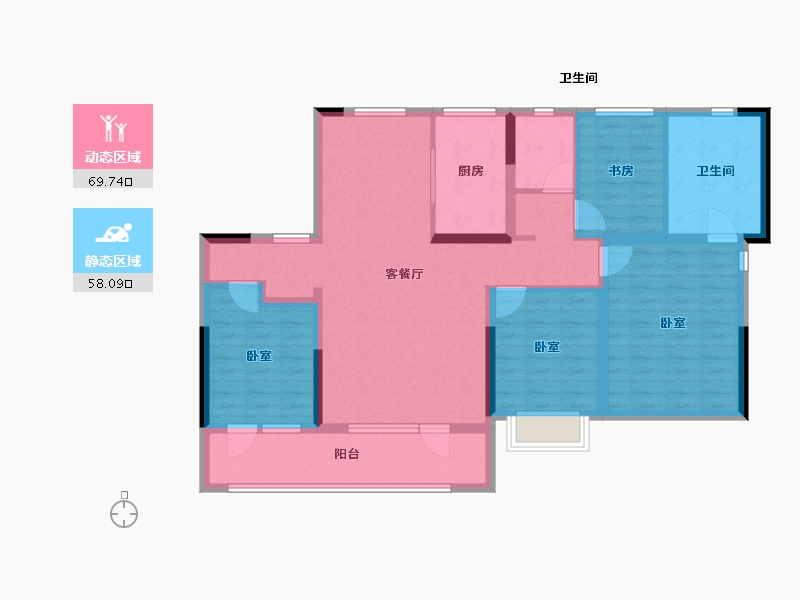 山东省-济南市-远洋天著春秋-114.18-户型库-动静分区