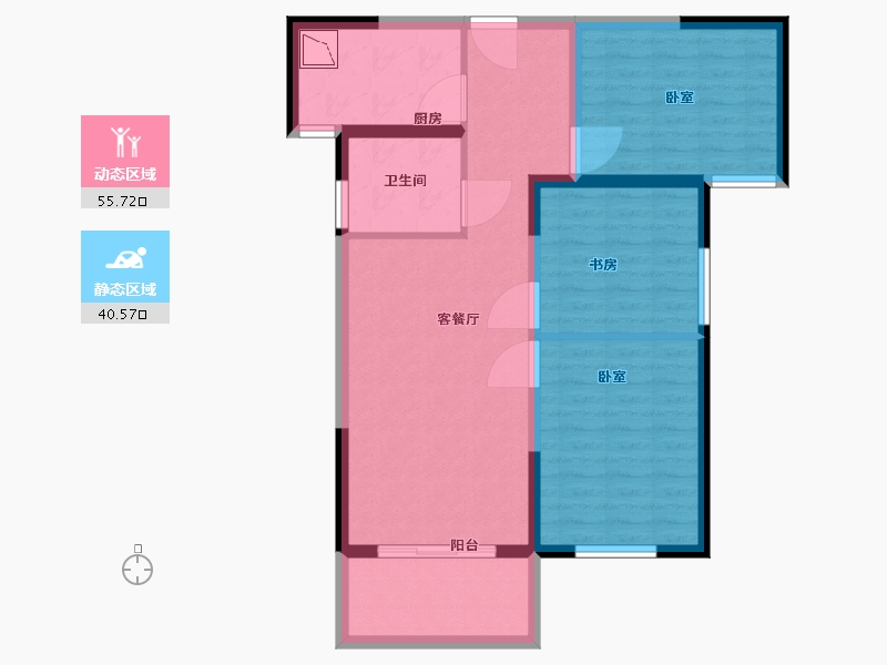 河南省-洛阳市-古都天玺-86.01-户型库-动静分区