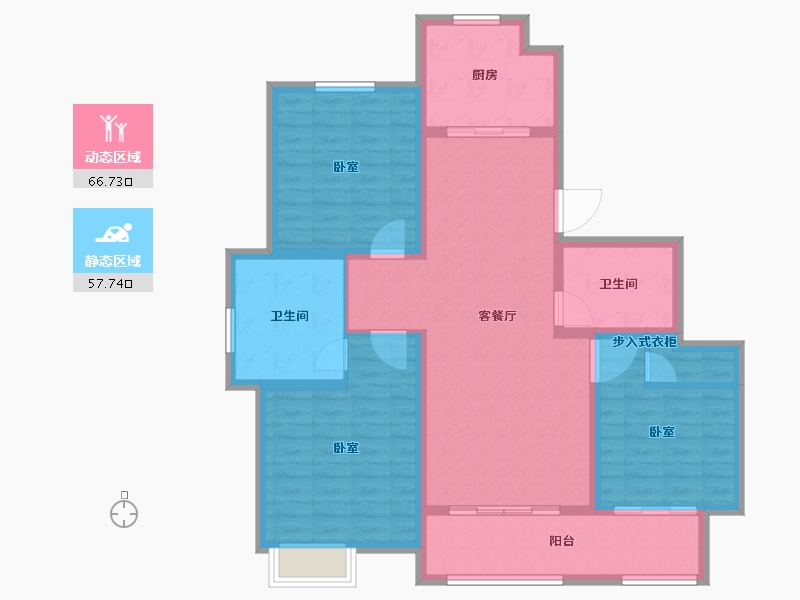 山东省-德州市-昇龍院-112.00-户型库-动静分区