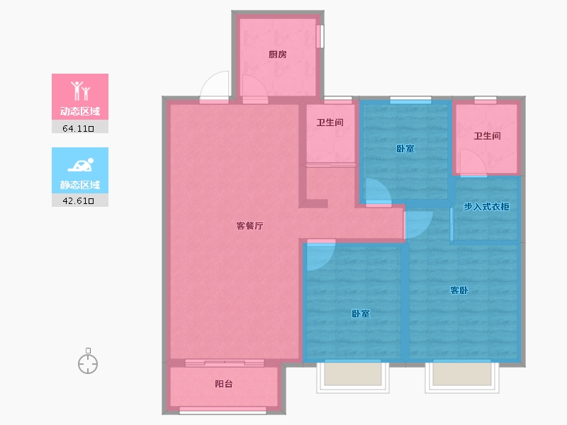 山东省-聊城市-锦绣翡翠城-95.00-户型库-动静分区