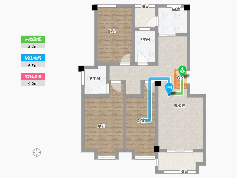 山东省-青岛市-平度龙宇上城-87.22-户型库-动静线