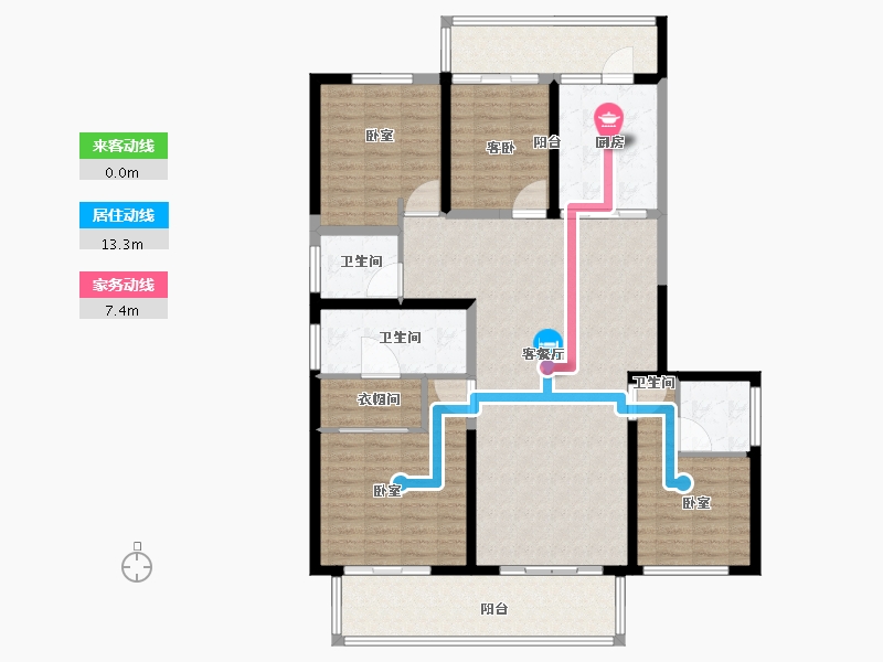 河南省-郑州市-名门翠园-140.00-户型库-动静线