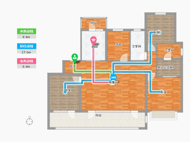 山东省-青岛市-海尔产城创世纪公馆-140.00-户型库-动静线