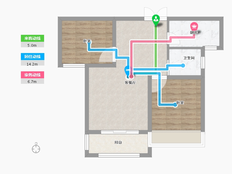 河南省-郑州市-中金智谷-60.01-户型库-动静线