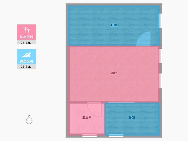 山东省-烟台市-银河翡翠-42.49-户型库-动静分区