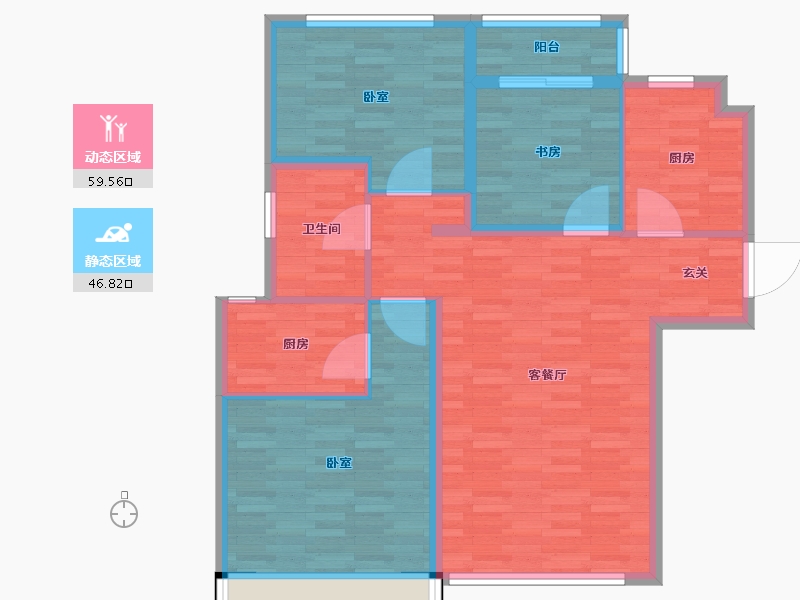 山东省-青岛市-裕龙润邦-96.01-户型库-动静分区