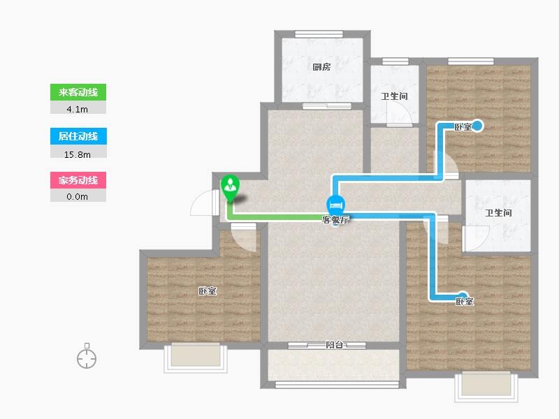 河南省-郑州市-忆江南度假区-111.00-户型库-动静线