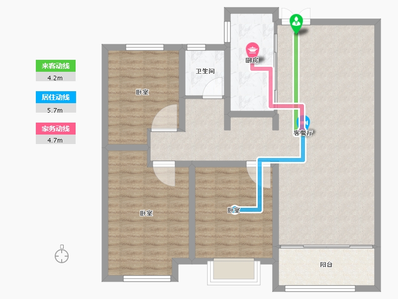 山东省-德州市-临邑阳光一品-97.00-户型库-动静线