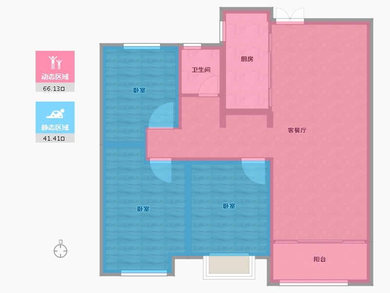 山东省-德州市-临邑阳光一品-97.00-户型库-动静分区