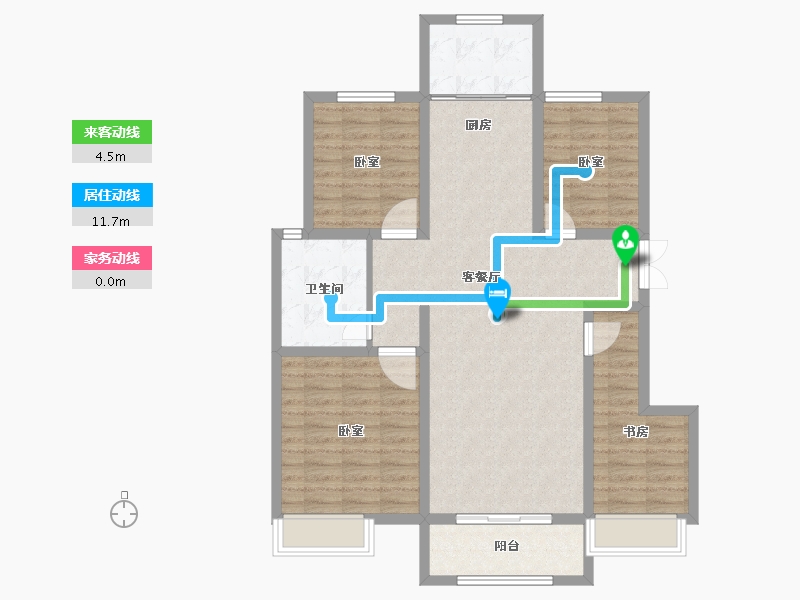 山东省-德州市-昇龍院-102.00-户型库-动静线