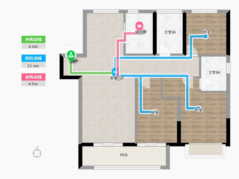 河南省-郑州市-建业天汇城-96.01-户型库-动静线