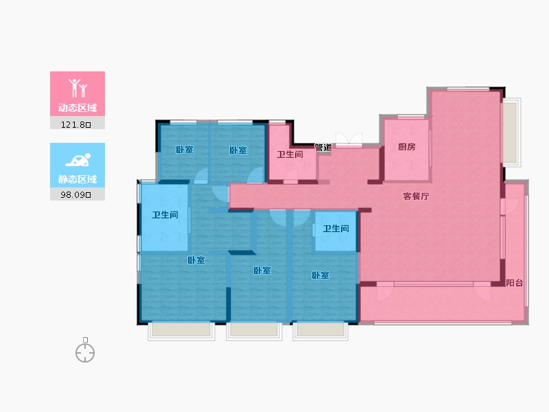 山东省-济南市-领秀城麓系洋房-199.00-户型库-动静分区