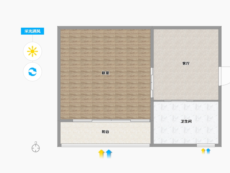 山东省-德州市-新城玺樾-128.00-户型库-采光通风