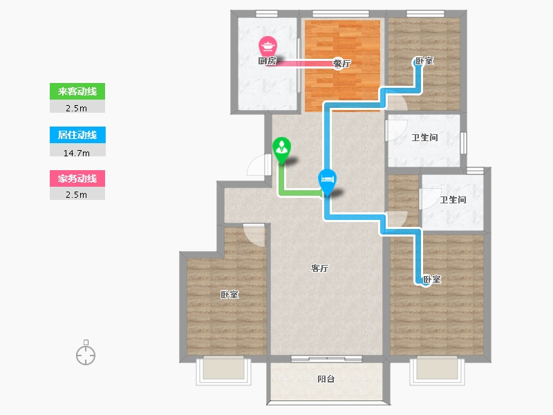 山东省-烟台市-观云山-111.27-户型库-动静线