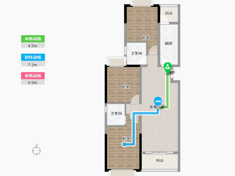 河南省-安阳市-林州恒大悦府-105.42-户型库-动静线