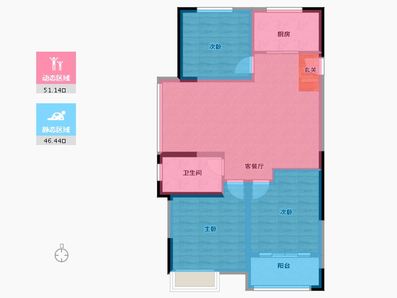 安徽省-滁州市-明中状元府-88.01-户型库-动静分区