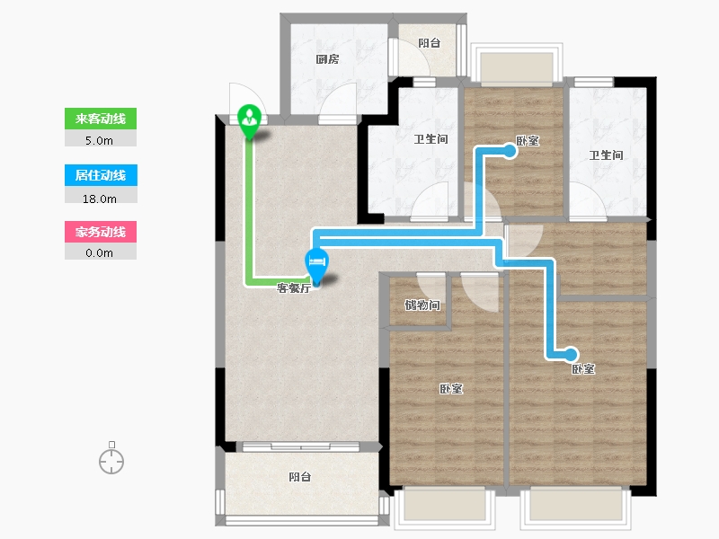 河南省-安阳市-林州恒大悦府-103.59-户型库-动静线