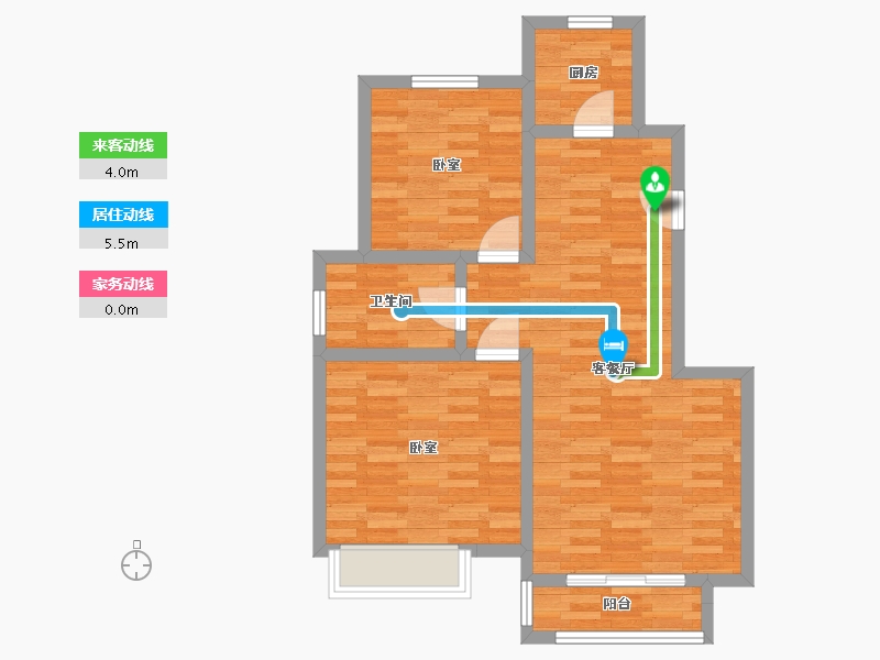 河南省-郑州市-忆江南度假区-69.70-户型库-动静线