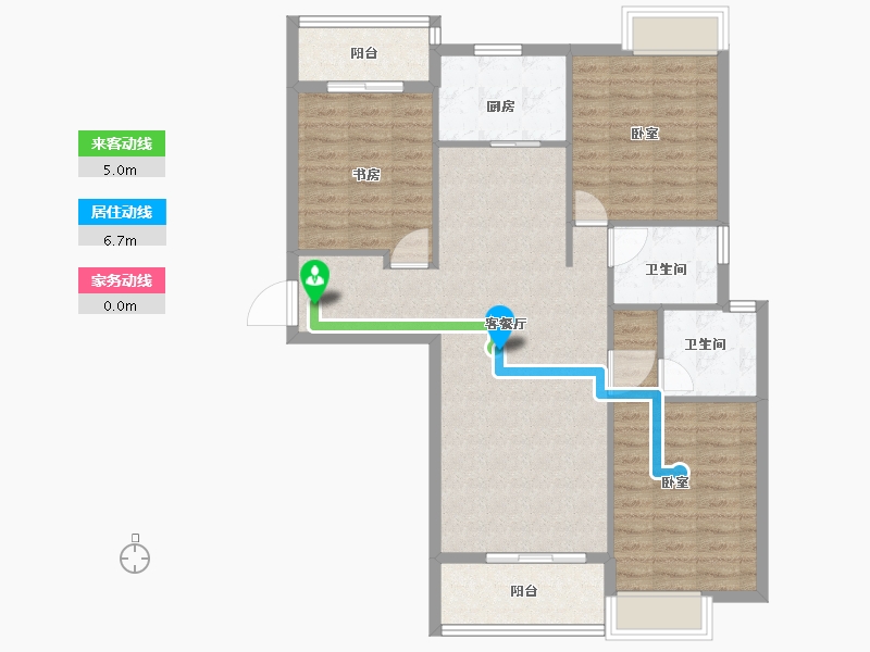 河南省-郑州市-香江龙湾-98.86-户型库-动静线