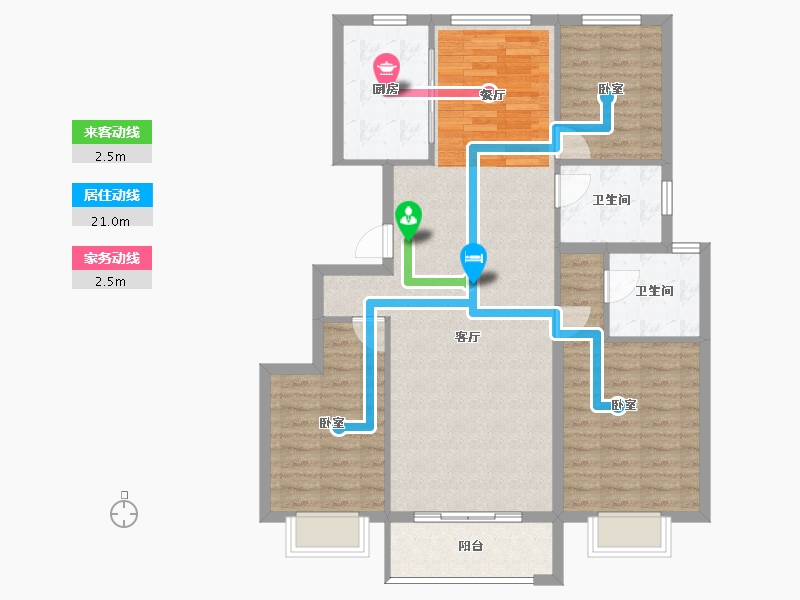 山东省-烟台市-观云山-102.99-户型库-动静线