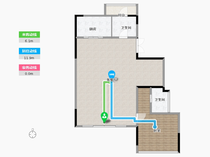 河南省-郑州市-鸿园MOON VILLA-173.00-户型库-动静线