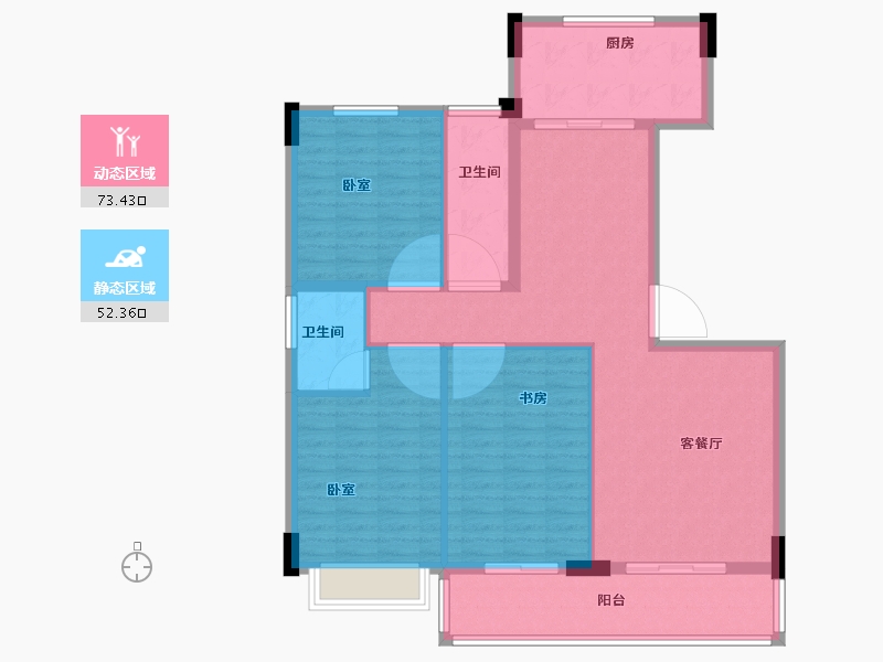 河南省-洛阳市-海景花园-114.42-户型库-动静分区