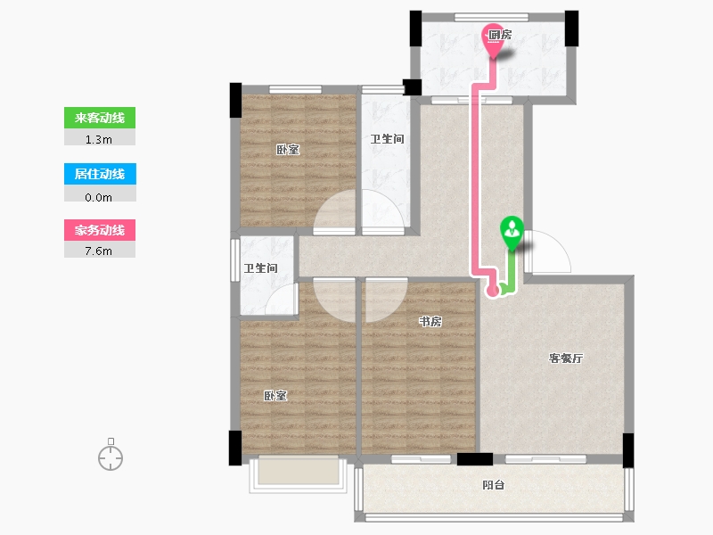 河南省-洛阳市-海景花园-114.42-户型库-动静线