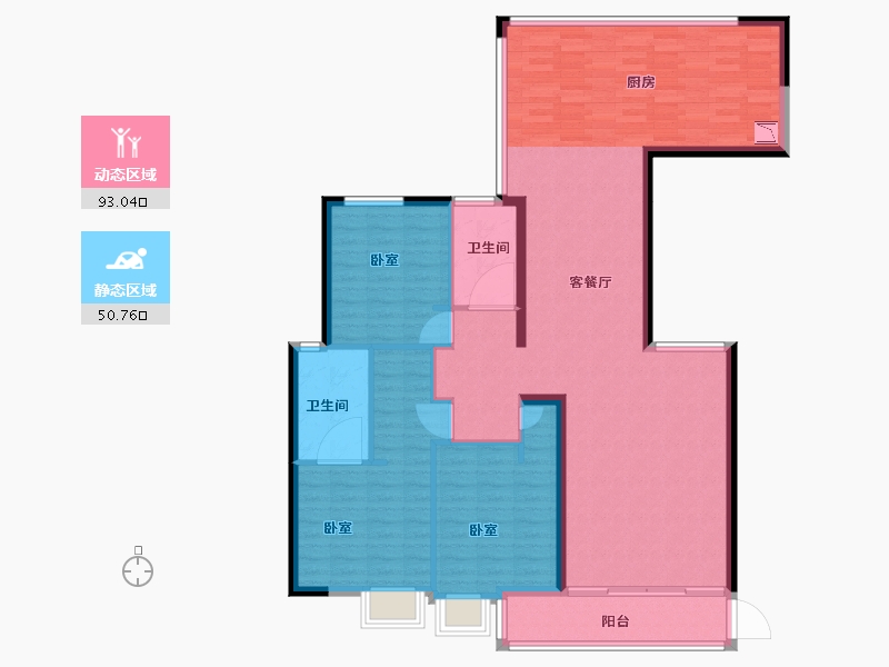 河南省-洛阳市-美景嘉园-131.00-户型库-动静分区