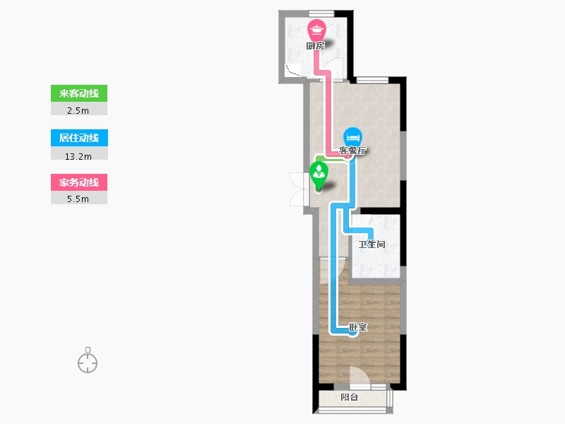 河南省-郑州市-郑地新港华苑-48.30-户型库-动静线