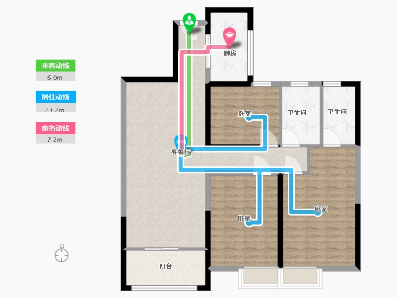 河南省-洛阳市-东展怡和园-102.00-户型库-动静线