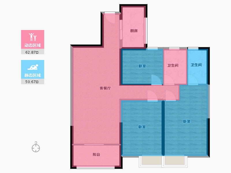 河南省-洛阳市-东展怡和园-102.00-户型库-动静分区