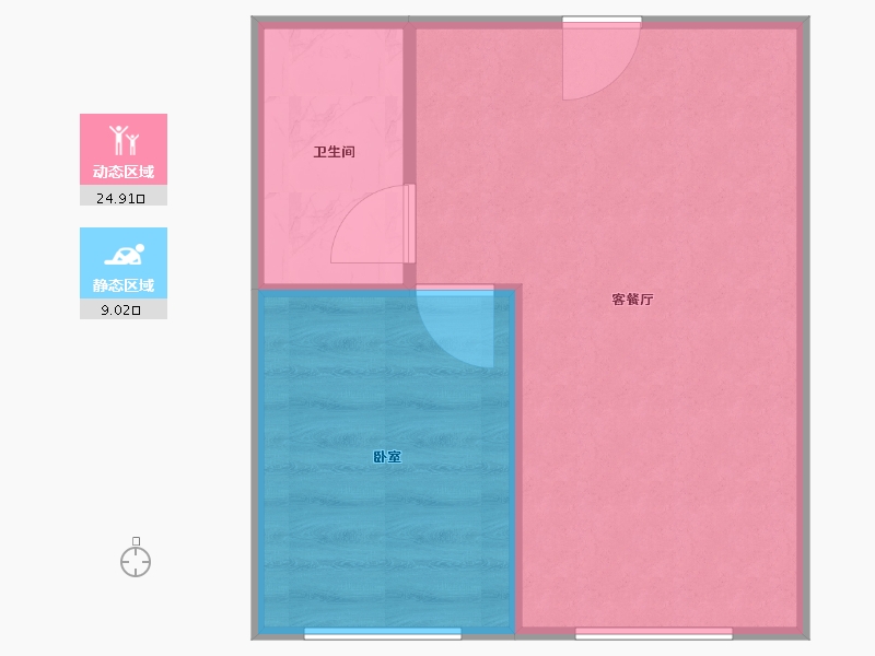 山东省-烟台市-北方月光怡景三期-31.81-户型库-动静分区