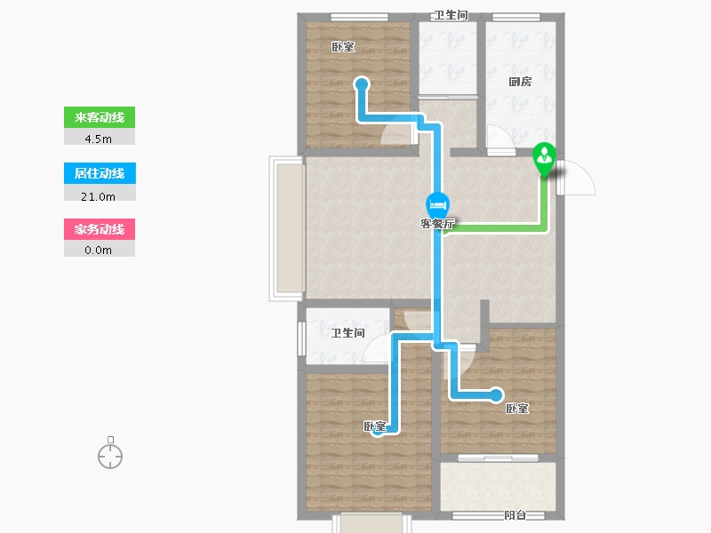 山东省-聊城市-锦绣翡翠城-101.99-户型库-动静线