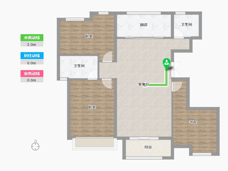 山东省-德州市-红烨・一品-109.00-户型库-动静线