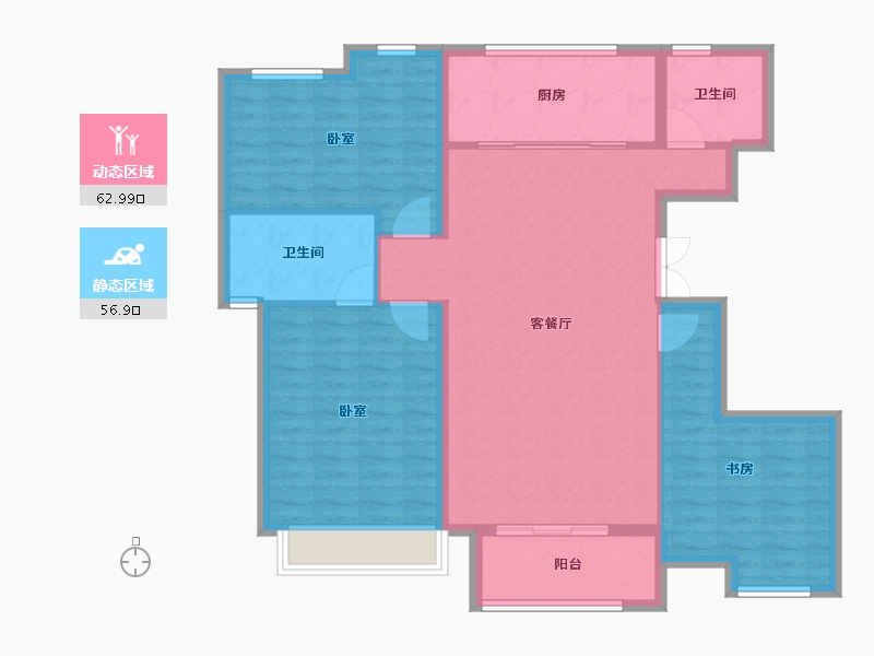 山东省-德州市-红烨・一品-109.00-户型库-动静分区