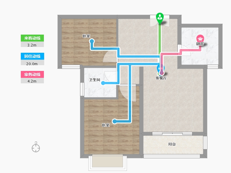 河南省-郑州市-国泰一品庄园-71.89-户型库-动静线