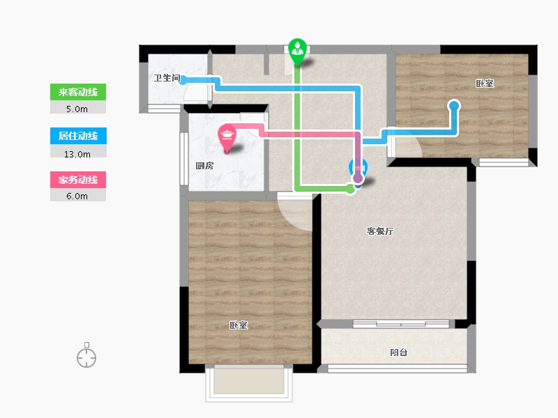 河南省-焦作市-安泰理想城-73.50-户型库-动静线